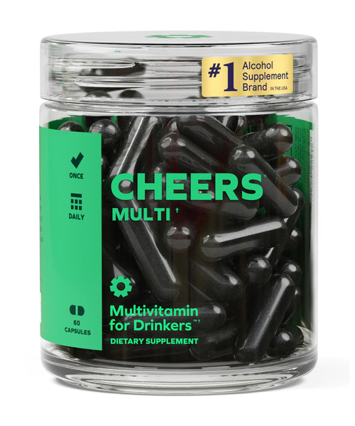 Cheers MultiVit | 30-Day Drinkers' Vitamin Support | Enhanced with Choline, Niacin, B-Vitamins